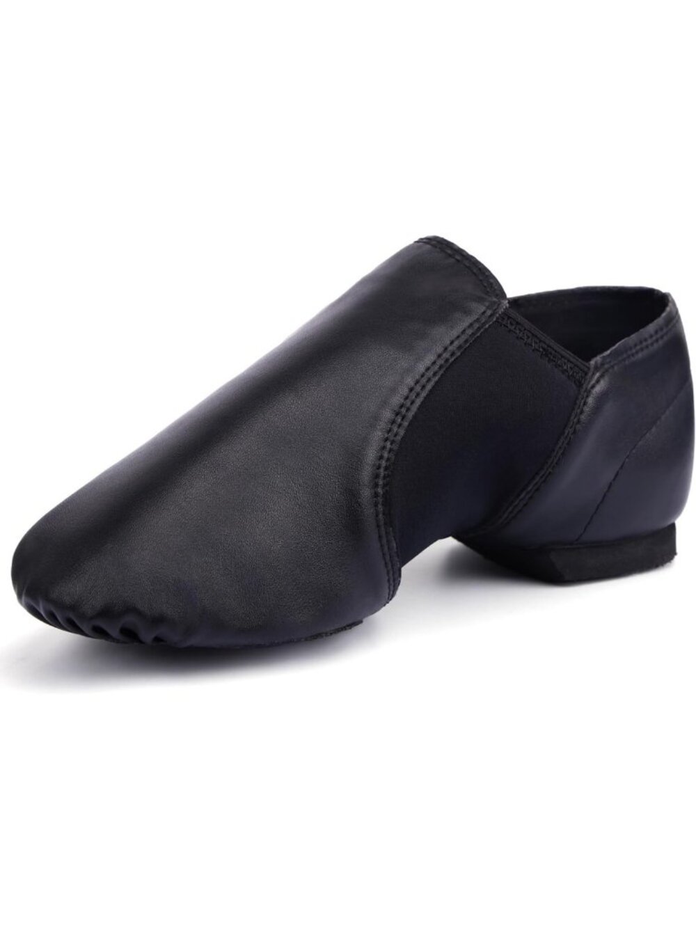 Unisex PU Leather Slip-On Jazz Dance Shoes for Women & Men - Comfortable